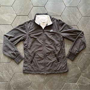 Black Nike zip up Windbreaker Track jacket